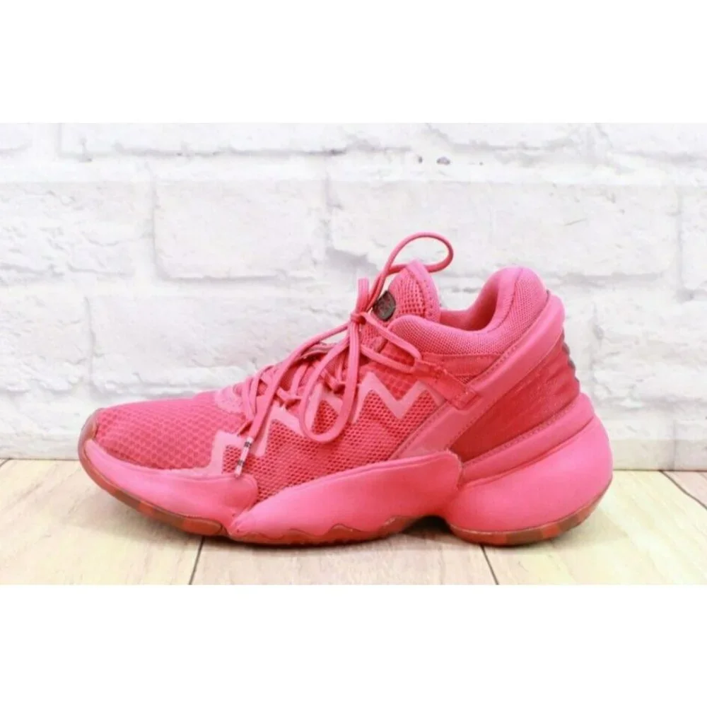 Adidas D.O.N Issue #2 Power Pink Mesh Lace Up Basketball Sneakers Shoes 5.5 - Picture 1 of 9